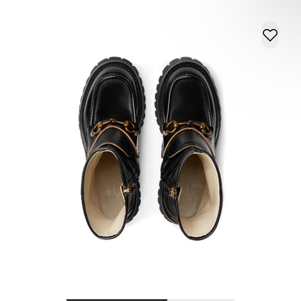 Gucci Black Ankle Boots with Horsebit Detail - Picture 4 of 4